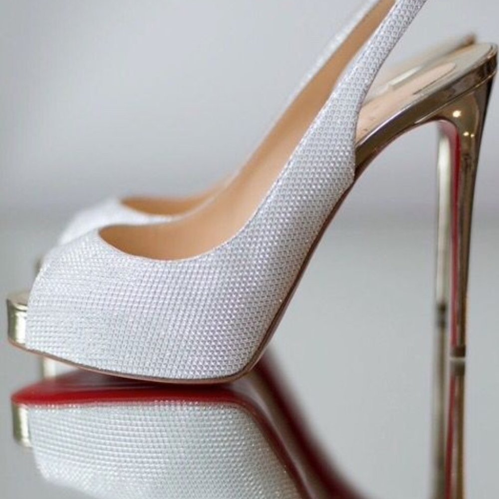 Christian Louboutin Gliiter Red Bottoms